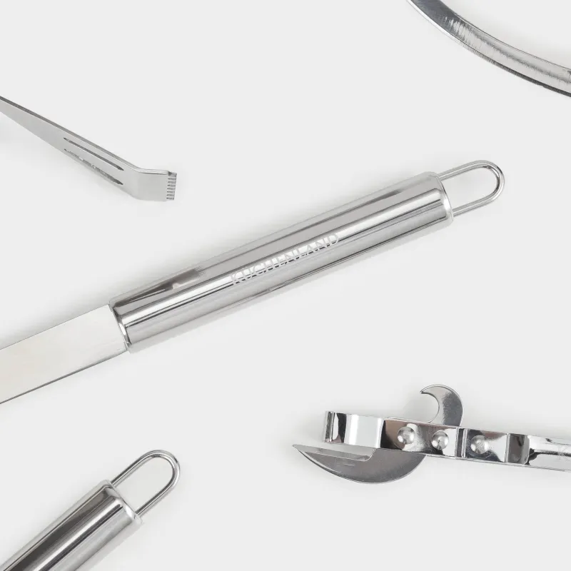 Барбекюге арналған жиынтық, 5 зат, матадан жасалған қорапта, болат/силикон/эко-былғары, BBQ, image-3