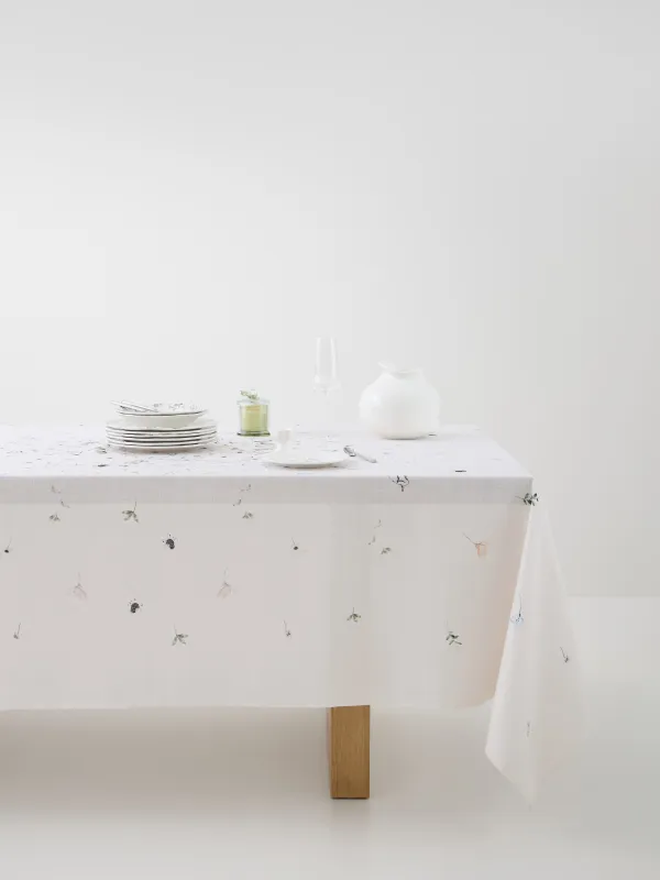 Скатерть, 160х160 см, полиэстер, Flowery, image-0