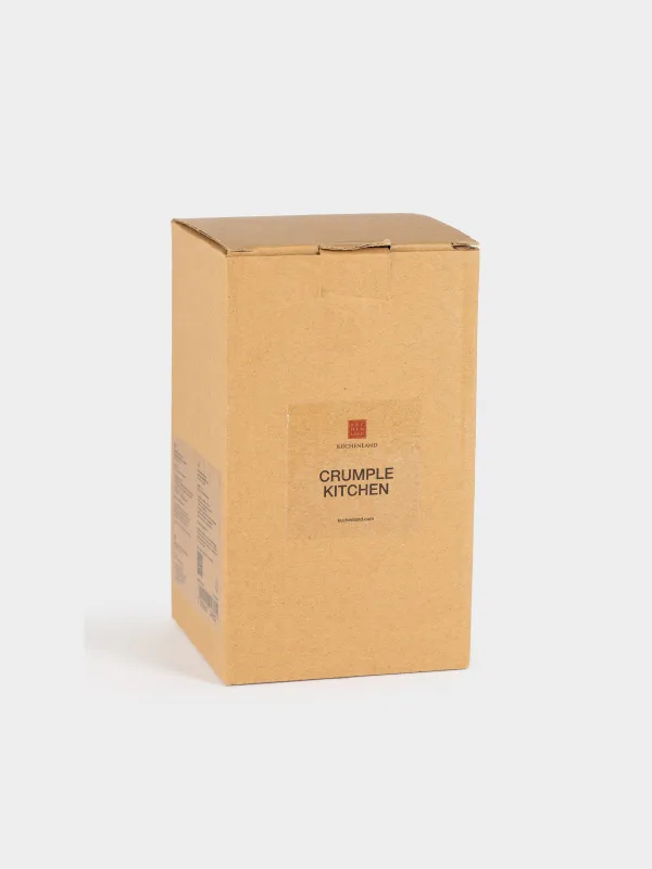 Ас үй ыдыстарына арналған тұғыр, 15 см, керамика, сүт түстес, Мыжылған әсер, Crumple kitchen, image-4