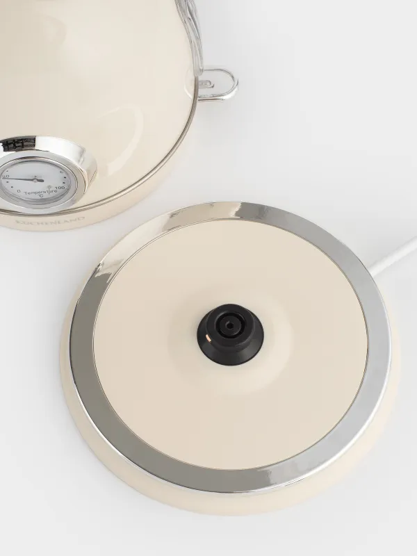 Чайник электрический, 1,8 л, 1850-2200 Вт, сталь/пластик, бежевый, Vintage kitchen, image-2