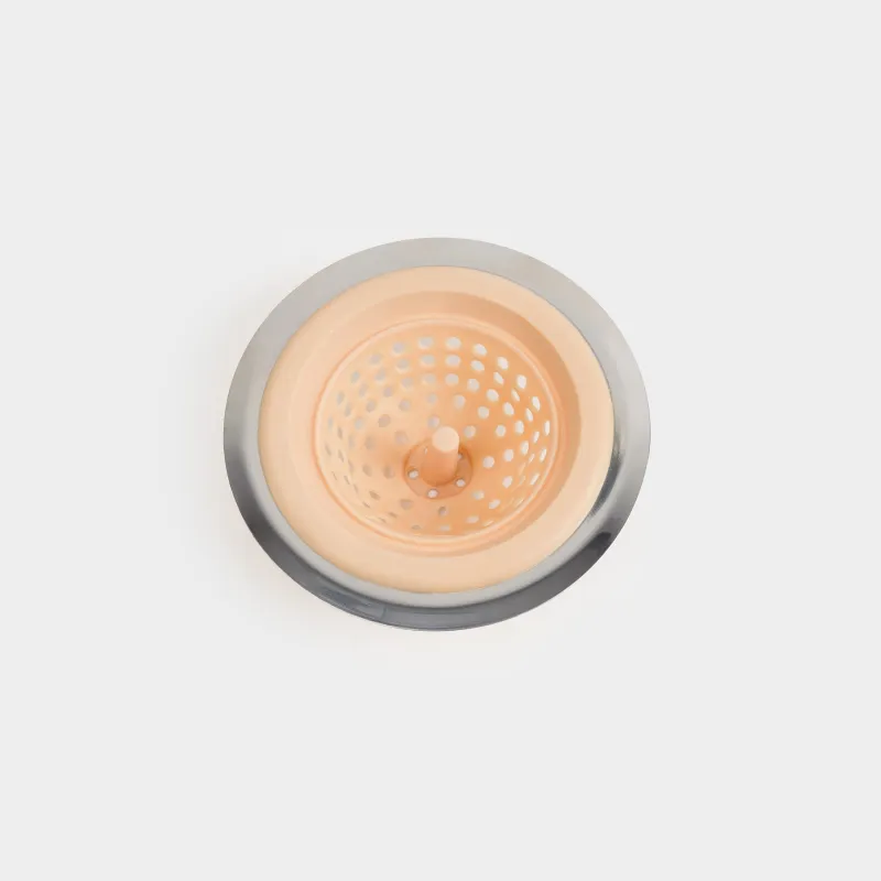 Фильтр для раковины, 11 см, сталь/резина, бежевый, Keeping, image-1