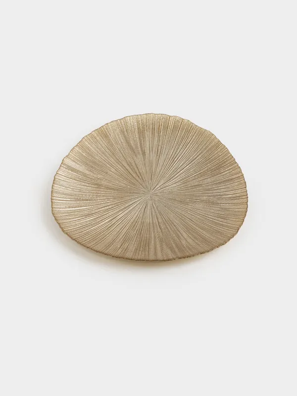 Түскі ас тәрелкесі, 28 см, шыны, шампан, Angle, image-3