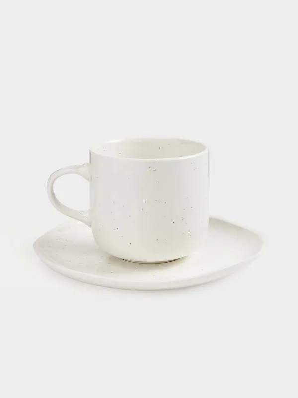 Пара чайная, 1 перс, 2 пр, 250 мл, фарфор N, молочная, Точки, Boho, image-2