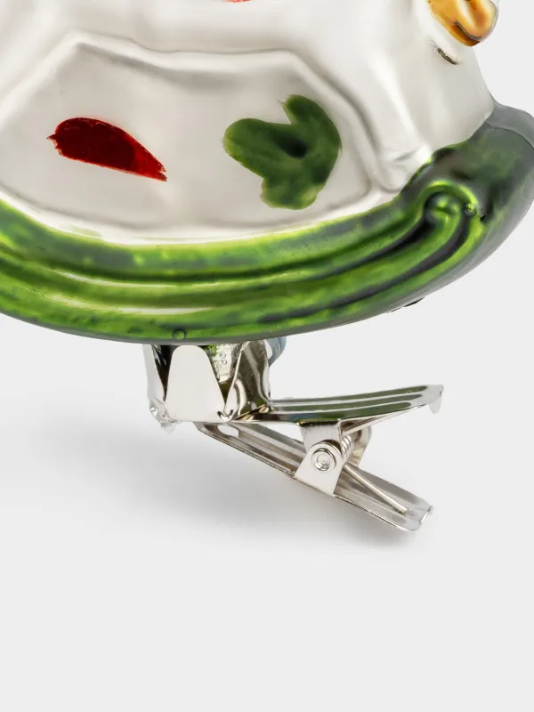 Набор елочных игрушек, 7 см, 2 шт, на клипсе, стекло, Лошадь и ель, Figure christmas, image-2