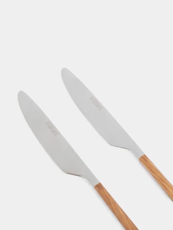 Үстел пышағы, 2 дана, болат/пластик, қоңыр, Prague, image-2