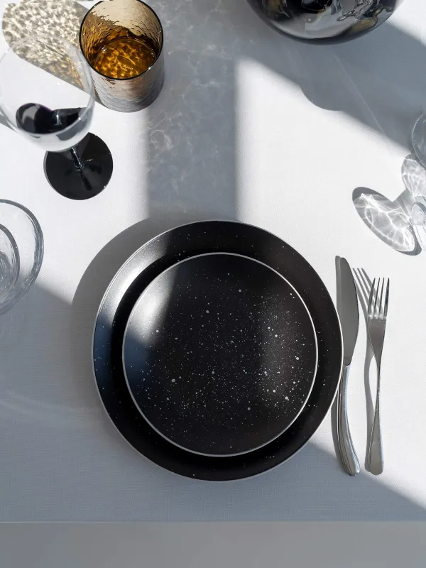 Скатерть, 160х160 см, полиэстер, бело-серая, Milky way, image-2