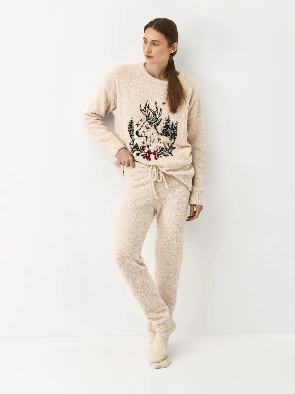 Әйелдер шалбары, үйге арналған, өлшемі XL, полиэстер, сарғылт-қоңыр, Aimi, image-0