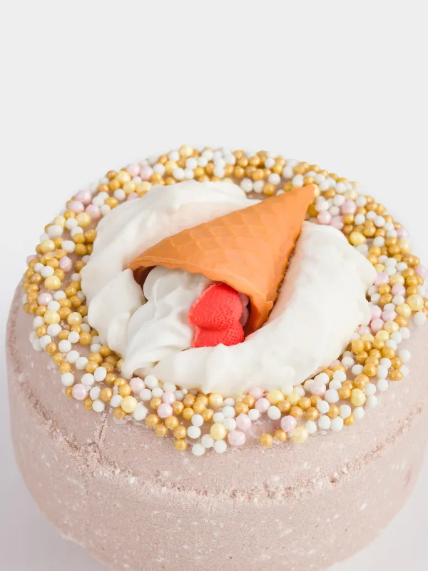 Бомбочка для ванны, с игрушкой, Зефир сливочный, Food spa, image-1