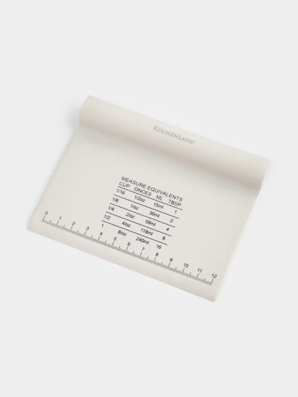 Кондитерлік қалақ, 13 см, сызғышпен, силикон, сарғылт-қоңыр, Bakery, image-1