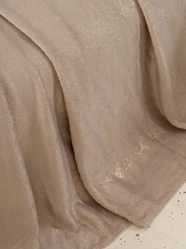 Жамылғы, 130х170 см, фланель/люрекс, қара-сұр, Flannel, image-4