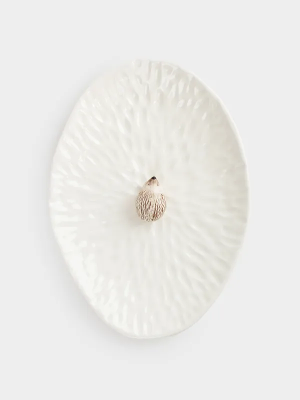 Ыдыс, 24х17 см, керамика, сүт түстес, Кірпі, Slight frost, image-2