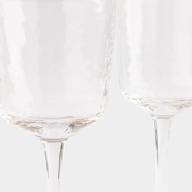 Шарапқа арналған бокал, 350 мл, 2 дана, шыны, алтын жиегі бар, Ripply gold, image-2