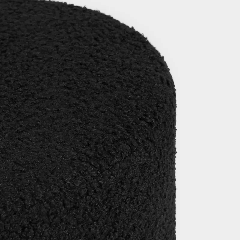 Пуфик, 37х43 см, букле, қара, Boucle, image-2