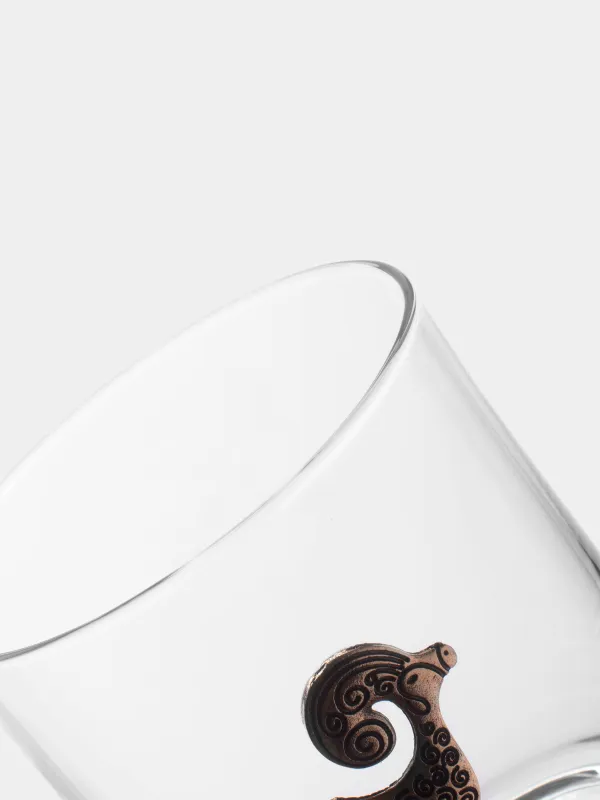 Виски стақаны, 10 см, 340 мл, шыны/металл, алтын, Тоқты, Zodiac, image-3