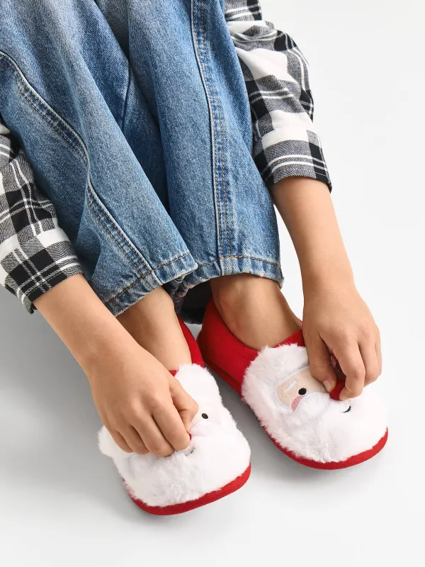 Балалар тәпішкелері, үйге арналған, өлшемі 27, жүн, қызыл және ақ, Аяз ата, Generous, image-5