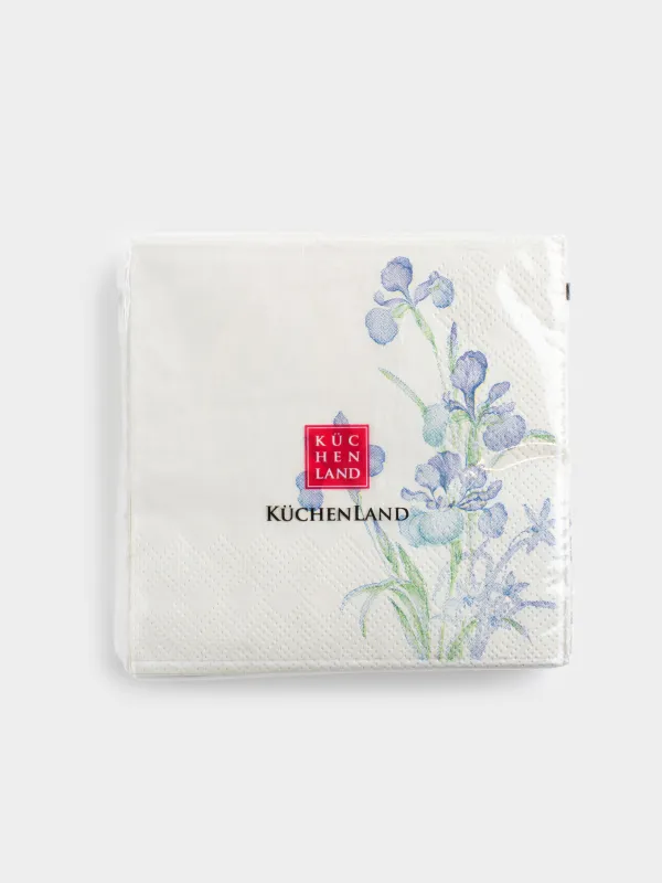 Қағаз майлықтар, 21х21 см, 20 дана, шаршы, ақ, Құртқашаш, Iris garden, image-3