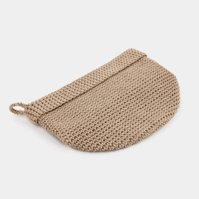 Корзина для хранения, 16х19 см, плетеная, с держателем, полипропилен, круглая, коричневая, Bolsa, image-4