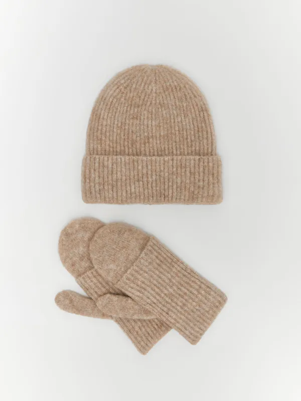 Шапка женская, единый размер, акрил/нейлон, песочная, Loop, image-2