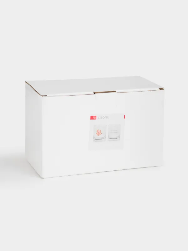 Виски стақаны, 10 см, 340 мл, 2 дана, шыны, теңіз маржандары, Libona, image-6