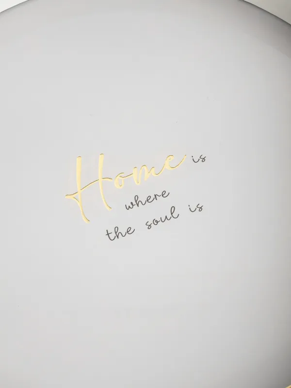 Науа, 36 см, пластик/шыны, дөңгелек, сүт-алтын түстес, Home, Fardella, image-1