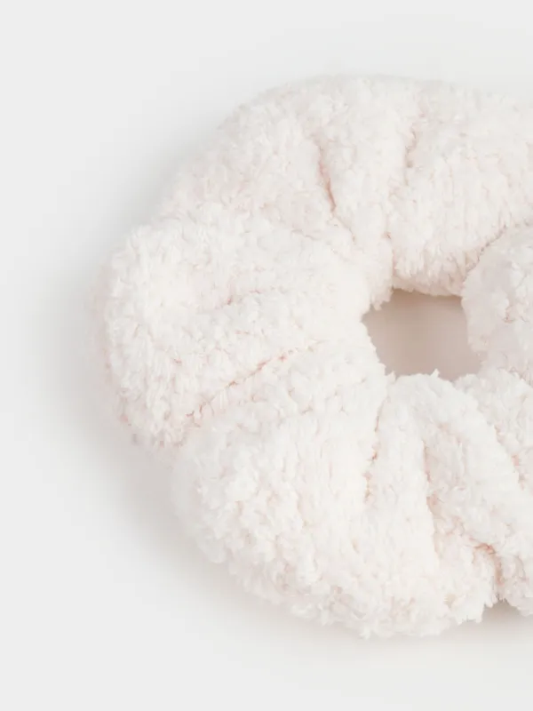 Шашқа арналған резеңке, 13 см, флис, сүт түстес, Ratine, image-2