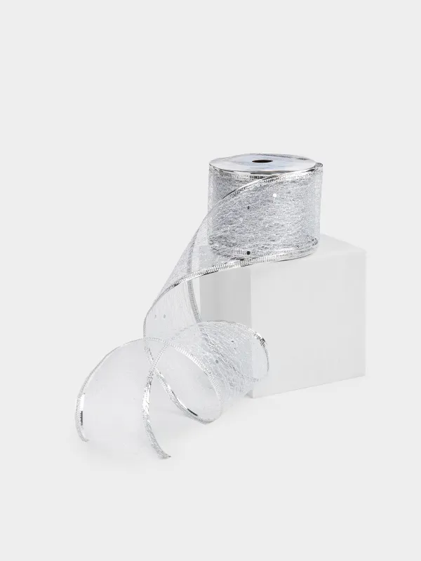 Лента декоративная, 5 м, полиэстер, Ribbon christmas, image-1