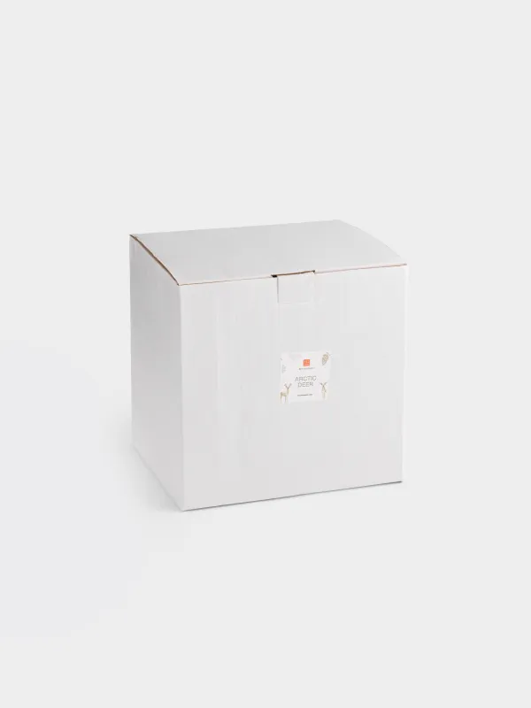 Кесе, 14х17 см, шыны/металл, алтын, Бұғы, Arctic deer, image-6