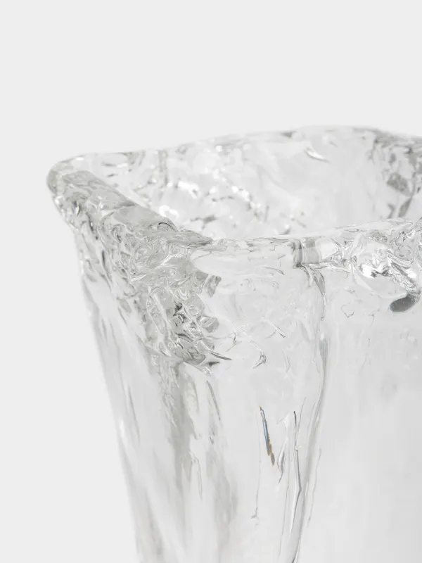 Ваза для цветов, 30 см, стекло, Frozen surge, image-2