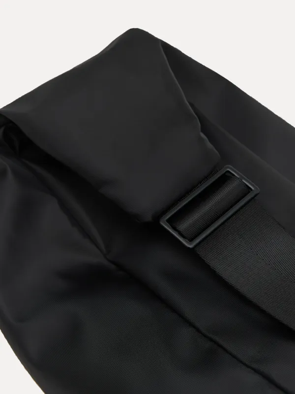 Сөмке, 24х40 см, реттелетін бауы бар, полиэстер, қара, Basic, image-3