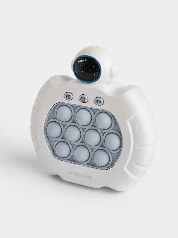 Дамытушы ойыншық, антистресс, 13х12 см, электронды, пластик, Ғарышкер, Pop-it, image-1