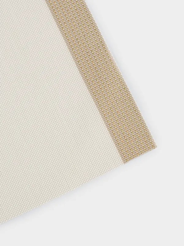 Аспаптарға арналған майлық, 30х45 см, ПВХ, тікбұрышты, құмды ақ, жолақтар, Solid, image-2