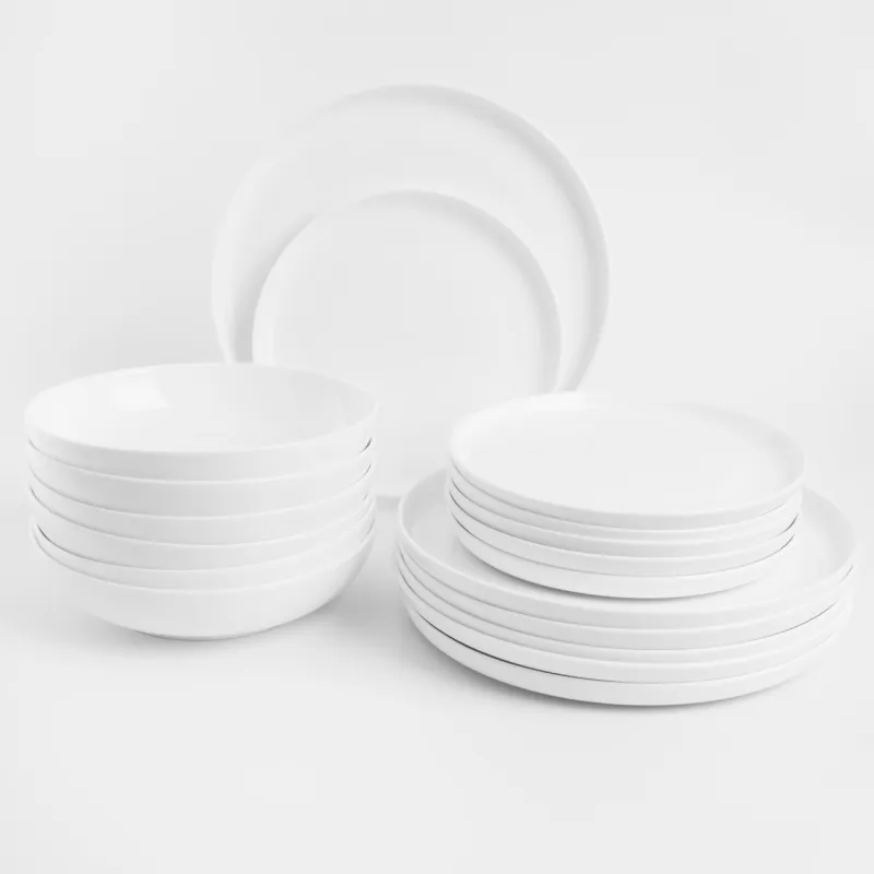 Сервиз обеденный, 6 перс, 18 пр, фарфор F, белый, Ideal white