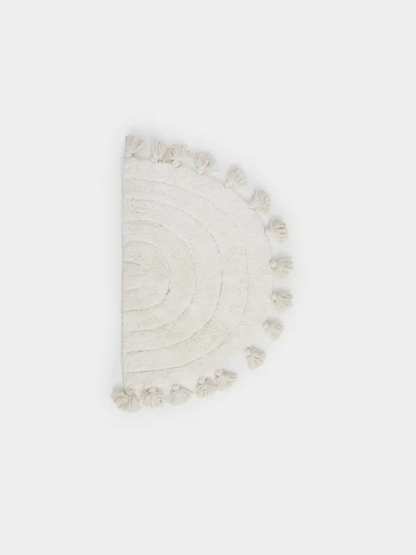 Кілемше, 50x80 см, шашағы бар, мақта, сүт түстес, Арка, Arch, image-0