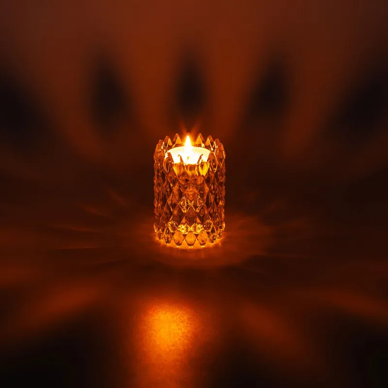 Подсвечник, 8 см, двусторонний, для чайной или тонкой свечи, стекло Р, Rhomb, image-5