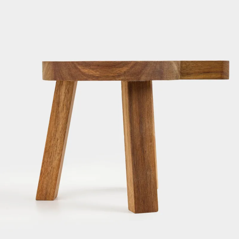 Сервистік ыдыс, 20х15 см, сабы бар, аяқты, ағаш, Noble tree, image-4