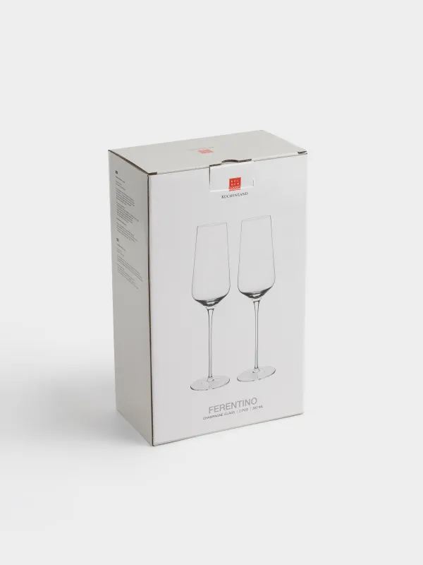 Шампан бокалы, 300 мл, 2 дана, хрусталь шыны, Ferentino, image-4
