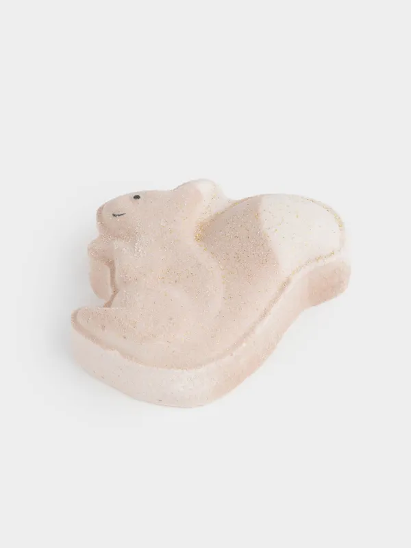 Бомбочка для ванны, 100 гр, с эффектом радуги, Бежевая, Орех в шоколаде, Белка, Friends spa, image-1