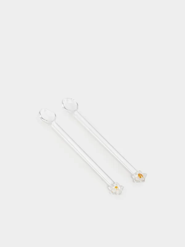 Десерт қасығы, 17 см, 2 дана, шыны Б, Гүл, Bloome, image-1