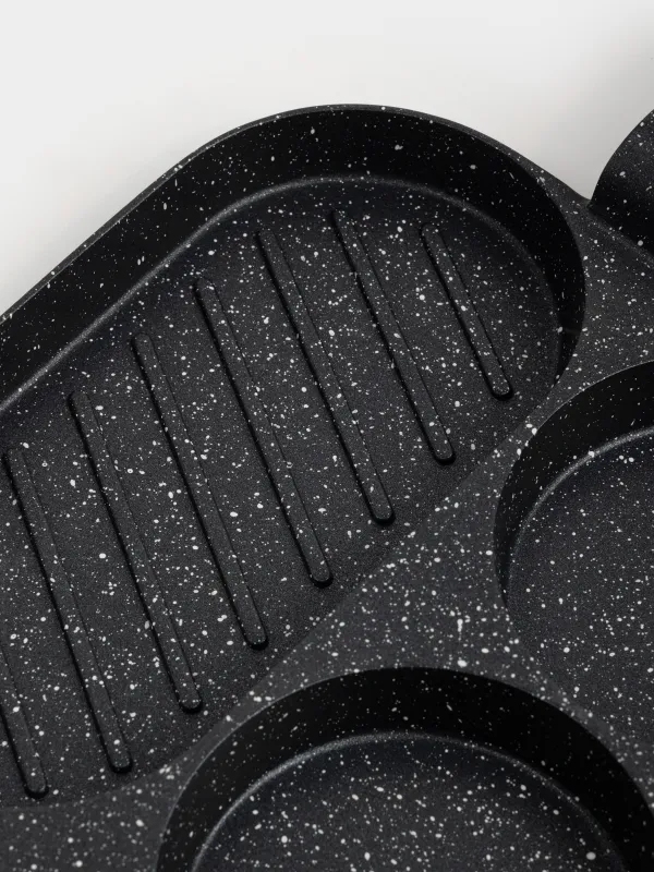 Гриль табасы, 20 см, 3 отд, қапталған, алюминий, шаршы, Action, image-3