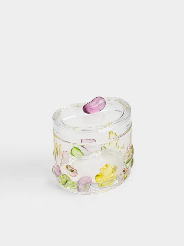 Емкость для хранения, 11х12 см, 300 мл, стекло, цветная, Clear color, image-1