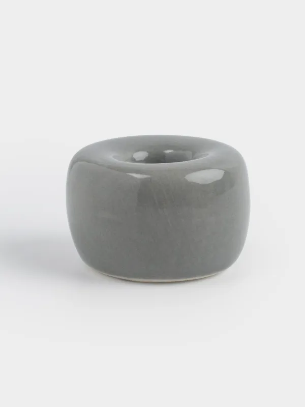 Тіс щеткасына арналған тұғыр, 4 см, фарфор P, сұр, Minito, image-1