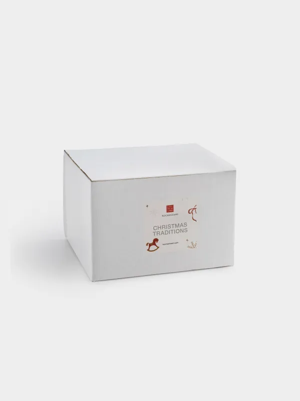 Саптыаяқ, 500 мл, керамика, жасыл, Бантигі бар шырша, Christmas traditions, image-5