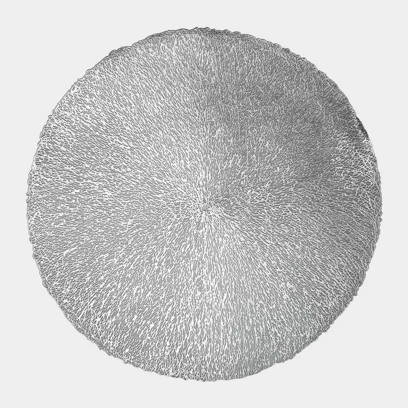 Аспап астындағы майлық, 38 см, ПВХ, дөңгелек, күміс, Azhur