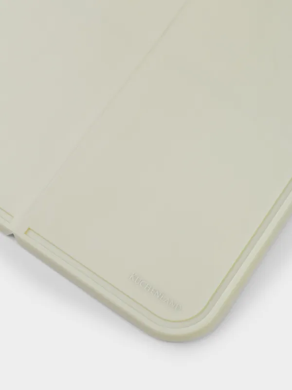 Доска-совок разделочная, 39х22 см, складная, с ручкой, пластик, молочная, Galori, image-2