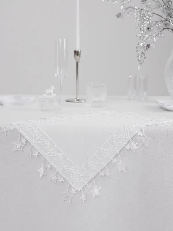 Аспаптарға арналған майлық, 30х45 см, шілтерлі, полиэстер, ақ, Жұлдыздар, Stars framed, image-5