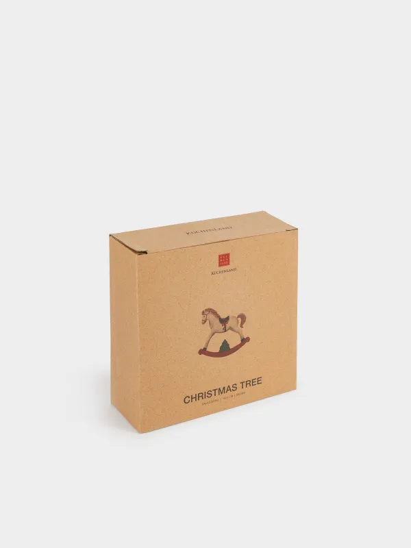 Салат ыдысы, 15х5 см, 370 мл, керамика, Жылқы, Сhristmas tree, image-4