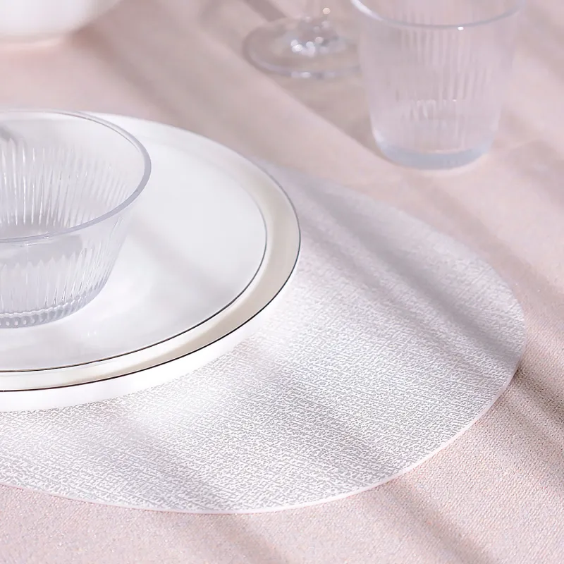 Аспап астындағы майлық, 30х45 см, ПВХ, сопақ, ақ, Күміс тамшылар, Rock, image-2