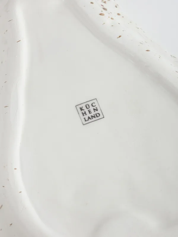 Конфетница, 24х15 см, керамика D, молочная, в крапинку, Еж на тыкве, Slight frost, image-5