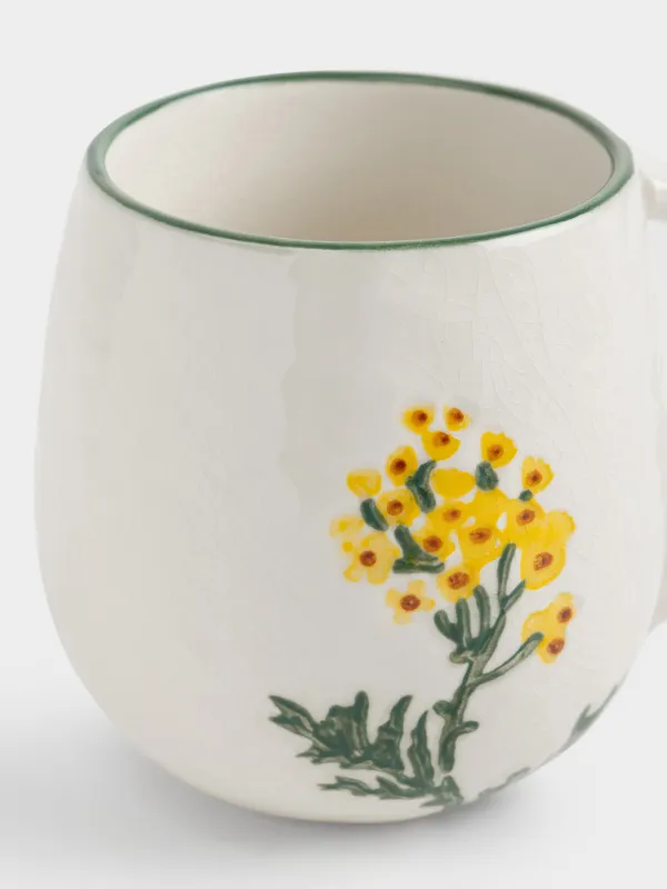 Кружка, 430 мл, Луговые цветы на кракелюре, Floral meadow, image-1