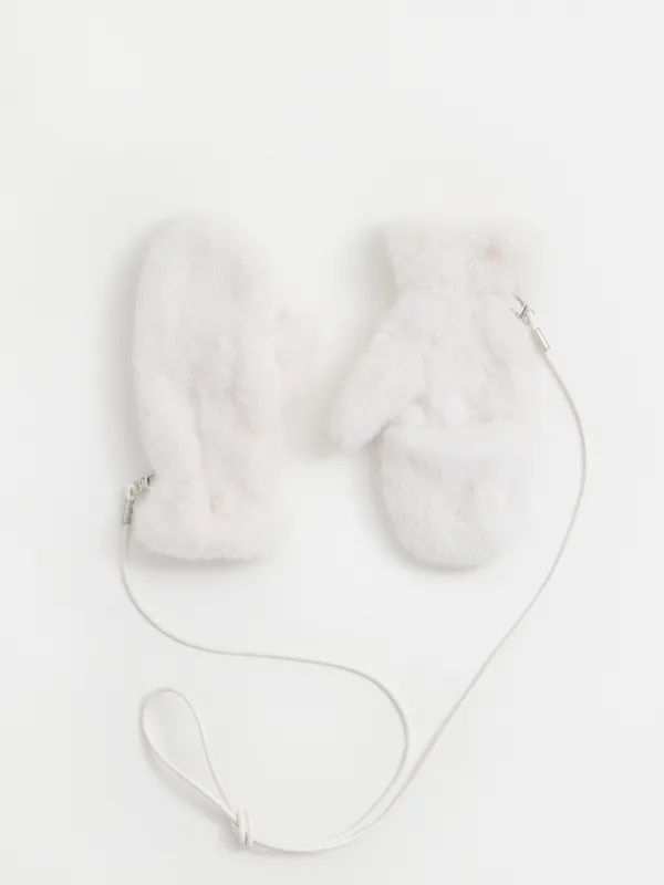 Варежки женские на шнурке, Shaggy, image-0